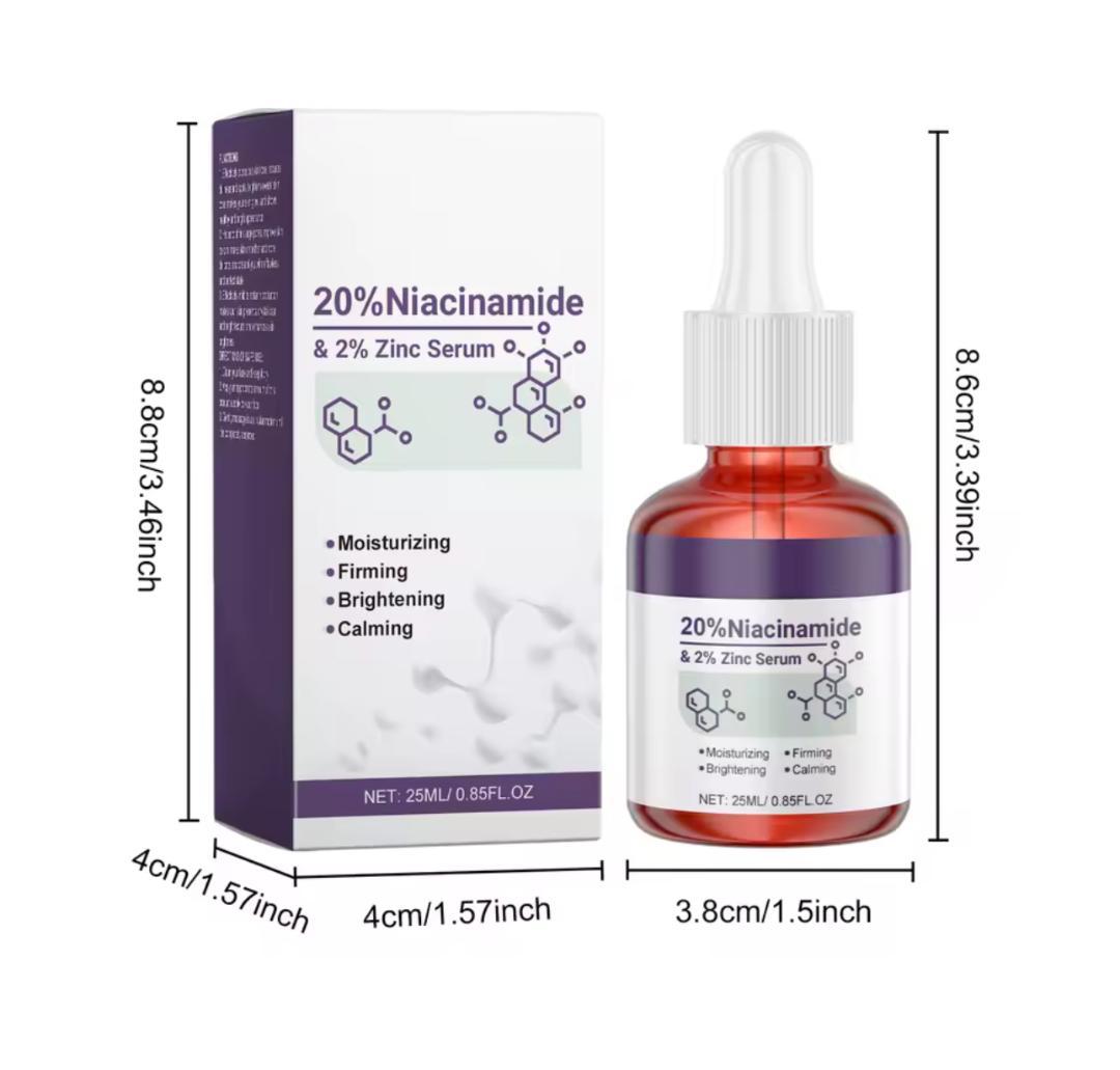 Ser cu Zinc si Niacinamide, cu efect de calmare si luminozitate - Extensii de par București